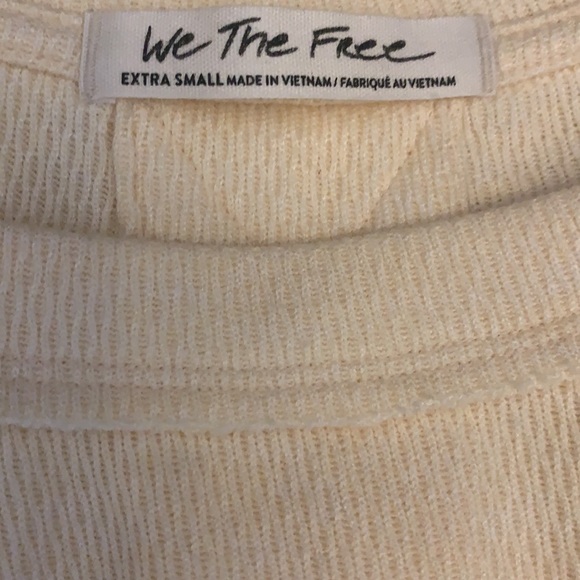 New Free People Snowy thermal ivory XS - Picture 9 of 9